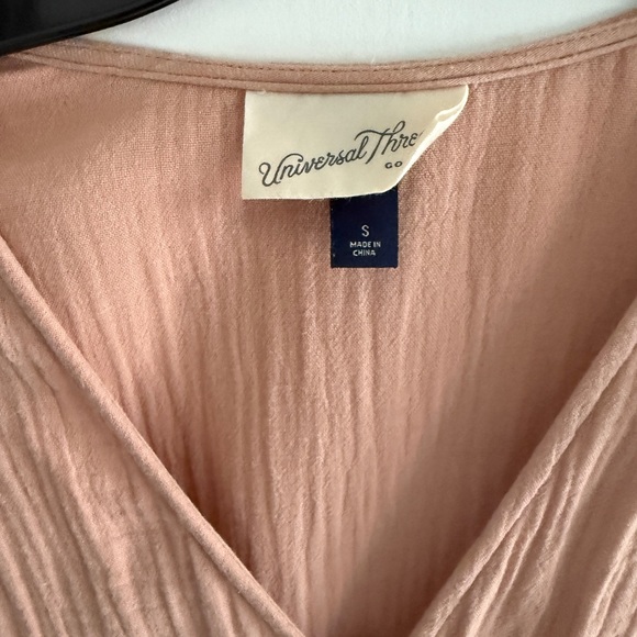 Universal Thread Cotton Gauze Midi Wrap Dress in Blush Pink - Picture 7 of 7